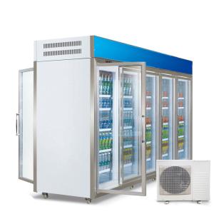 China Grocery Store Refrigerator And Freezer Vertical Showcase Chiller wholesale