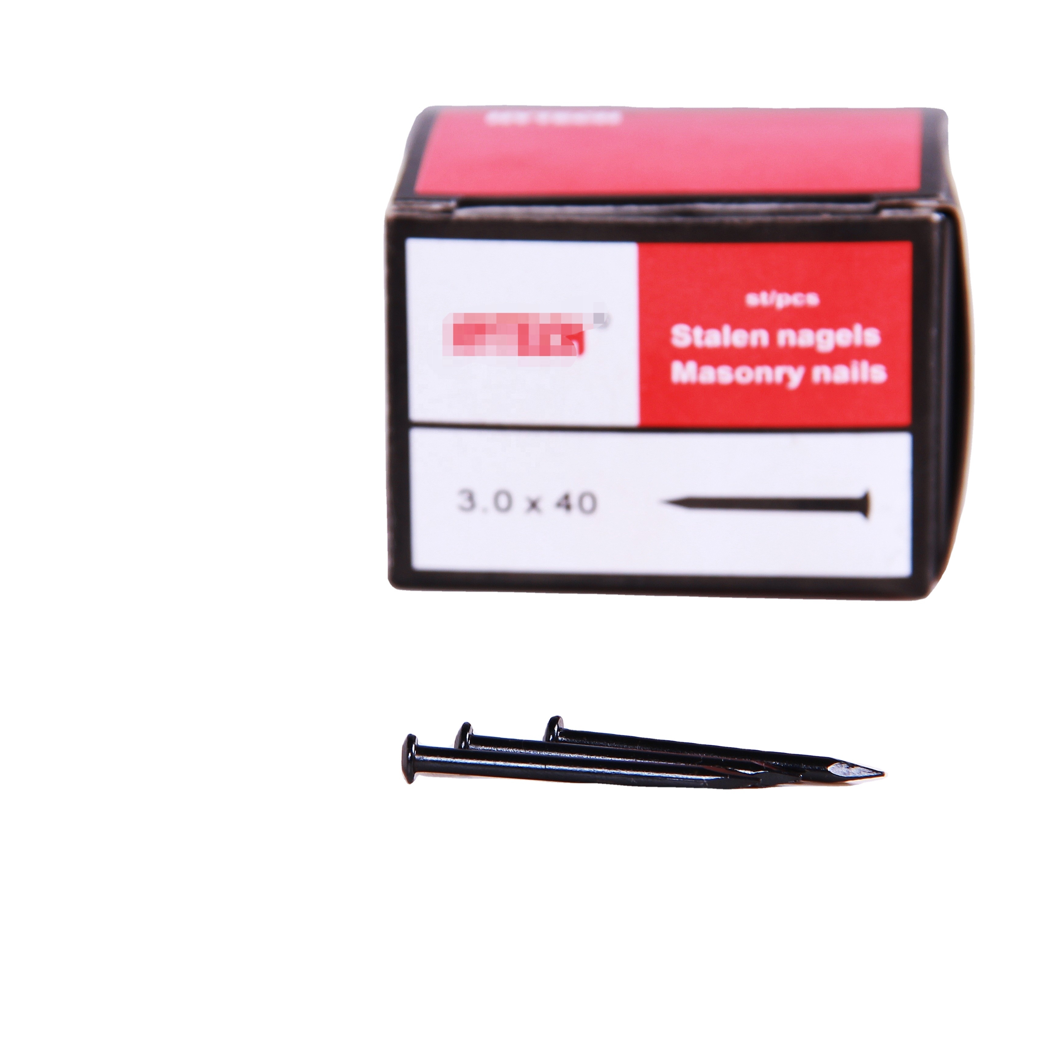 OEM / ODM Black Concrete Nails Boiled Steel Nails For Masonry