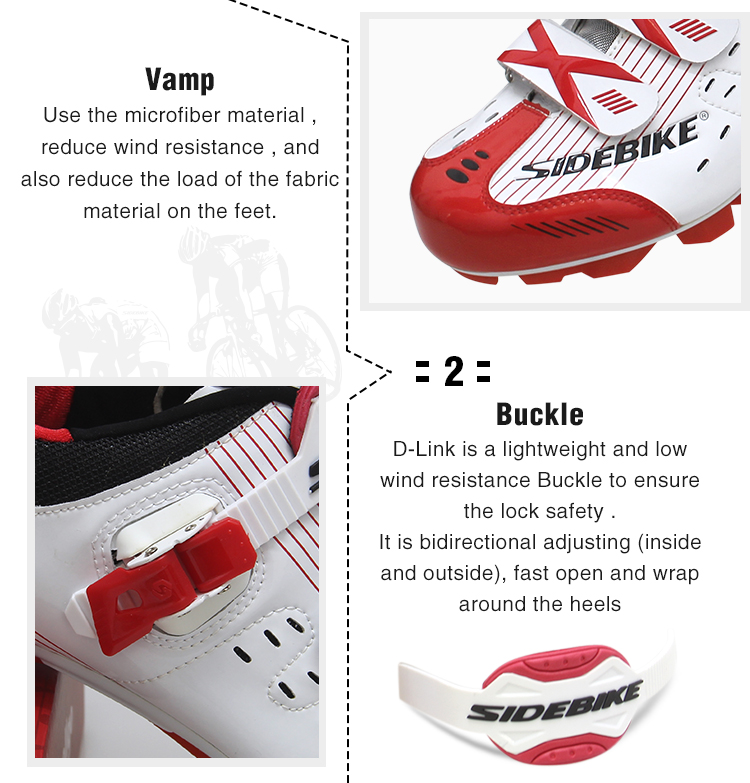 Shockproof Road Racing Bicycle Shoes Water Resistant Anti - Collision Design