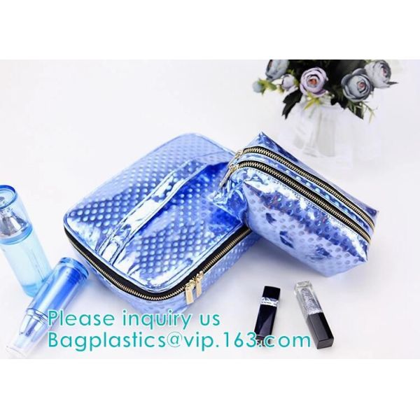 HANDBAG,PORTABLE WASH POUCH Promotional PVC/EVA cosmetic Bag with Handle,PVC Bedding Blanket Bag with Handle, makeup bag