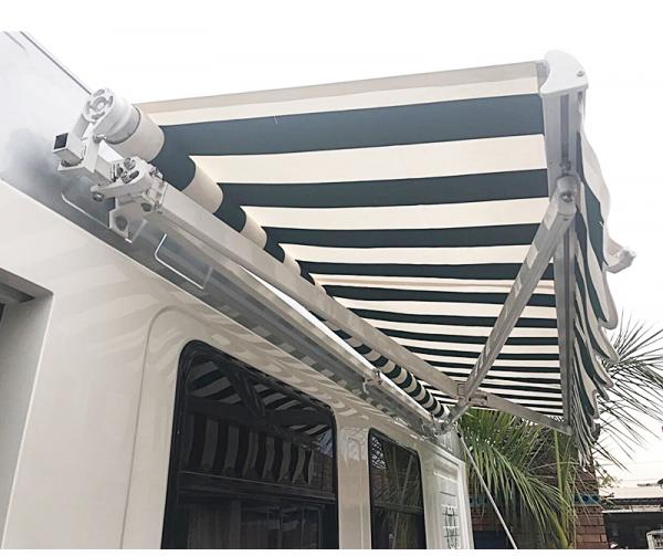 Acrylic Manual Retractable Awning Outdoor Sun Shade Canopy