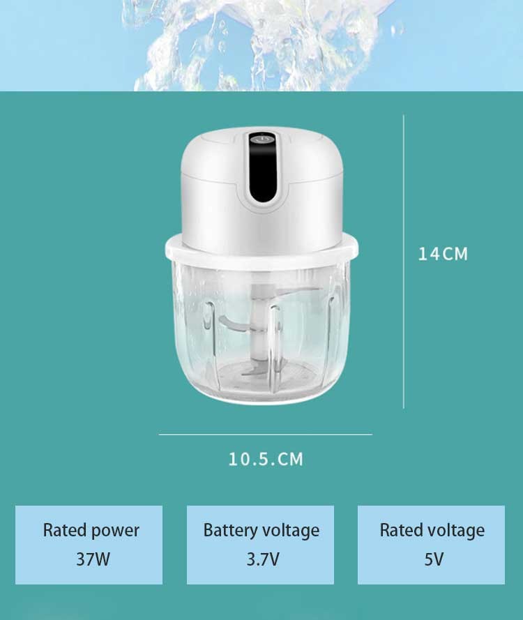 350ml Food Maker Machine With 304 Stainless Steel Bowl Slicing Disc And Color Variety
