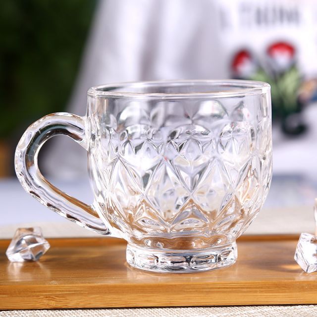 Popular products High Borosilicate Handle Heat Resistant Double Wall Clear with handle Coffee Glass