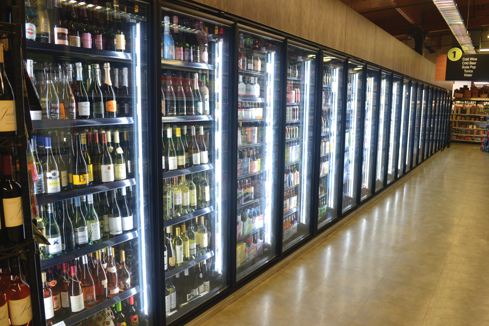Display Walk In Cooler/ Freezer with Glass Door and Shelf