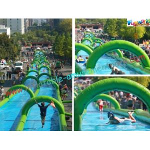 1000 Feet Giant Splash Inflatable Water Slide , Commercial Water Slides