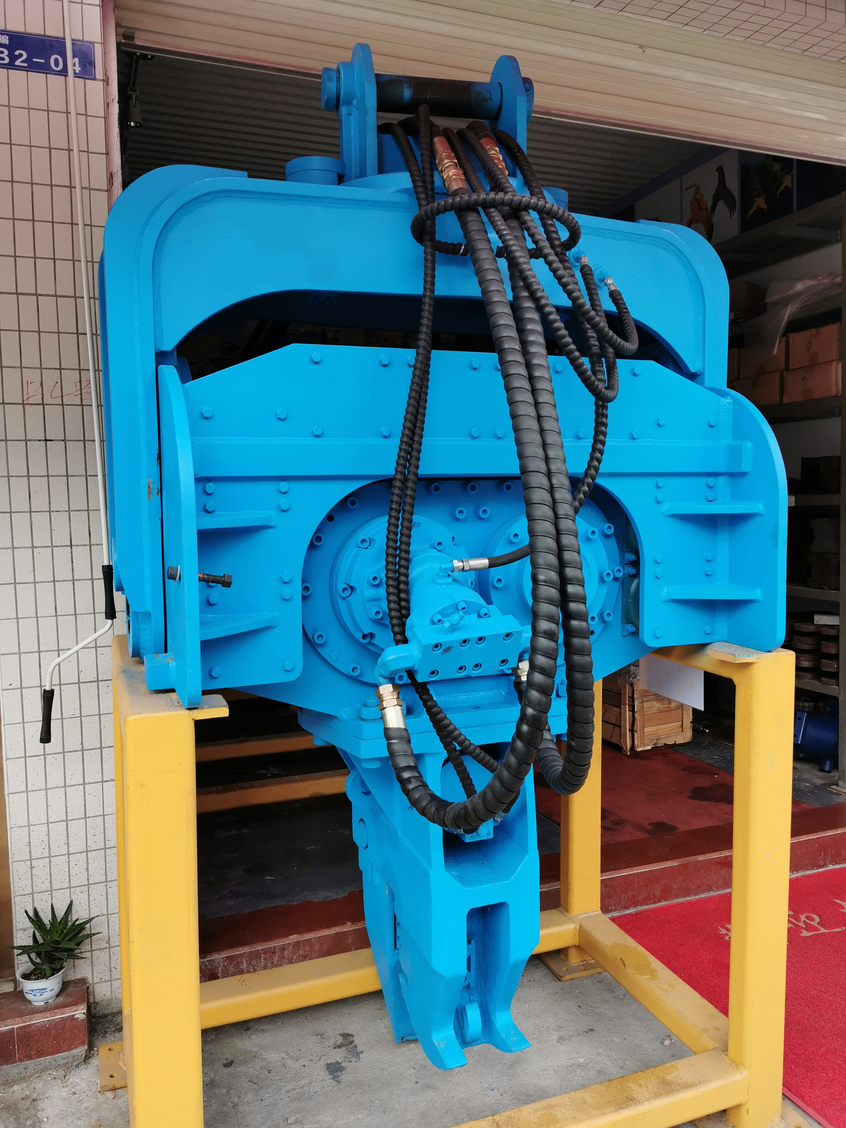 Hydraulic Pile Hammer Equipment Q355b Excavator Mounted Pile Hammer For PC336 PC360