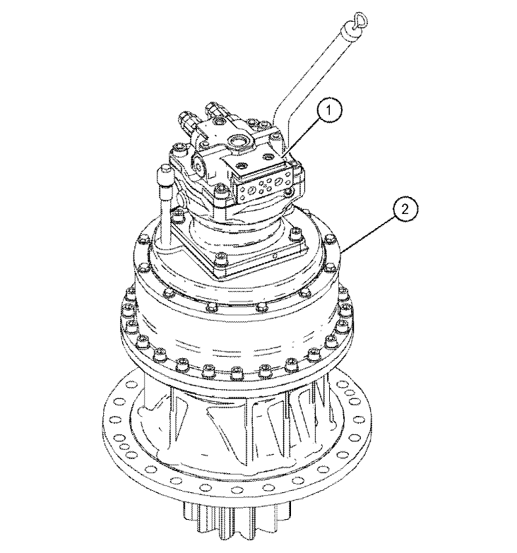 4509350 4509351 2332530 3640983 2095895 For Cat 390 330D 336D 340D Hydraulic Swing Motor Swing Reduction Swing Reducer Swing Gearbox Swing Device