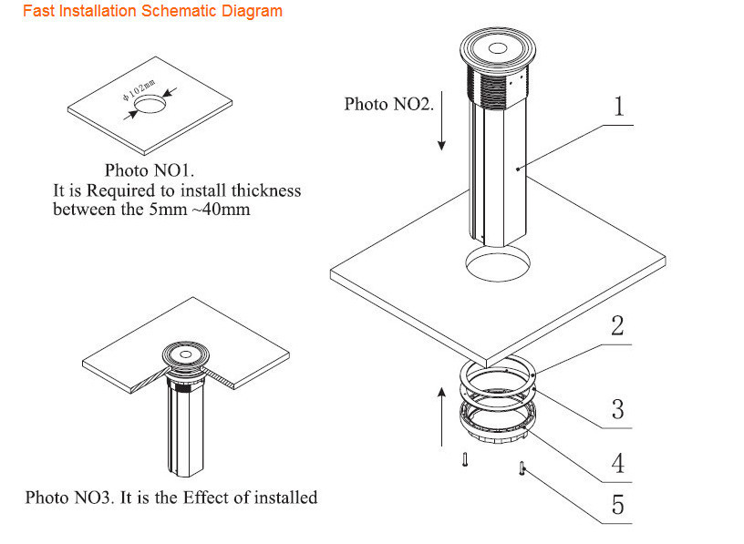 Self Lifting Kitchen Pop Up Sockets 2400w Pop Up Powerpoint