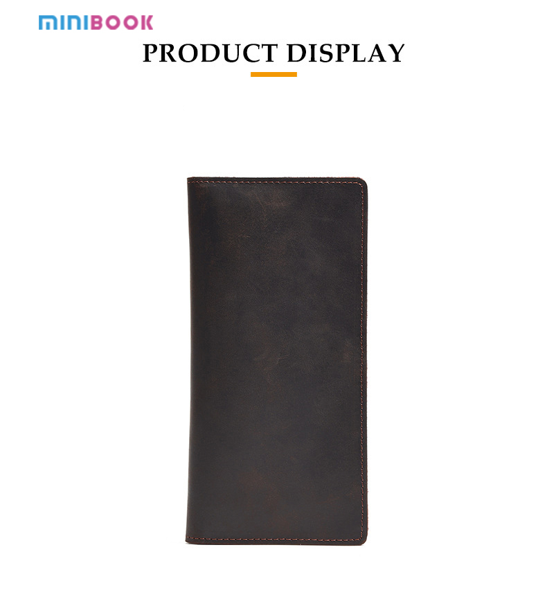 Custom Men's Genuine Leather Wallet with Multi-function Design OEM ODM Acceptable