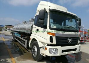 China FOTON Polished Stainless Steel Tanker Trucks 18000liters for Drinking Water , Liquid Food ,oil wholesale