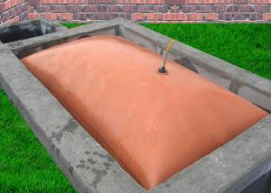 China Household Biogas Digester Tank With Red Mud Film Pvc Mesh Cloth And Safety Valve wholesale
