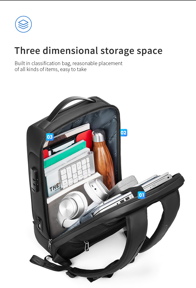 Wholesale new bag usb charging anti theft men mochilas escolares waterproof bagpack backpack bag laptop backpacks for men