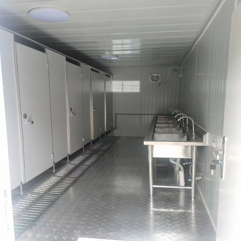 Sandwich Panel Steel Frame Movable Public Toilet Prefabricated Camping Portable Toilets for Performance