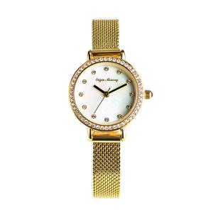 China Round Japan Movt Gold Watch 32mm Mesh Belt Waterproof Quartz wholesale
