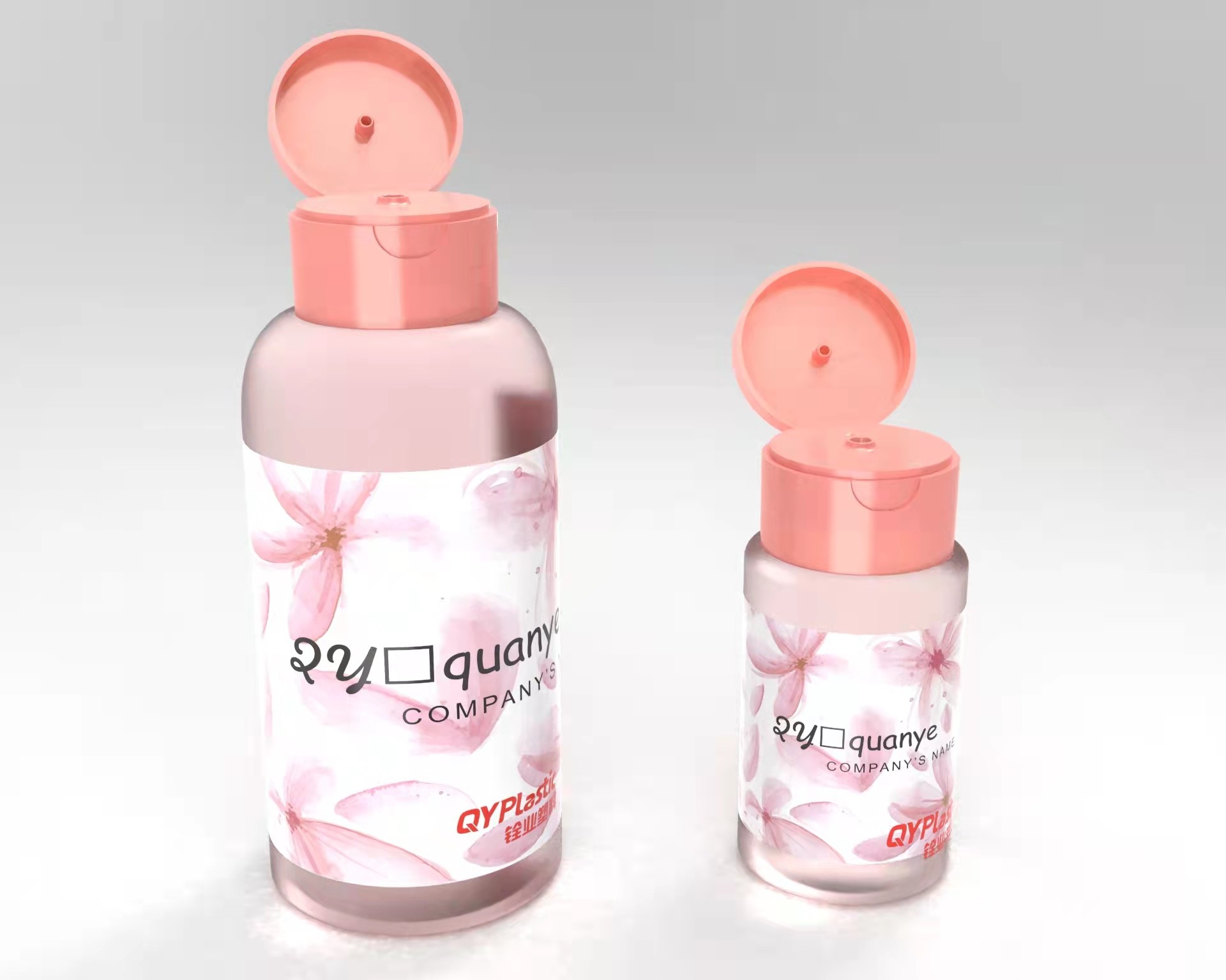 Boston Round Shape Hand Wash Bottle With PP Cap 200ml 300ml 500ml Silkscreen Printing