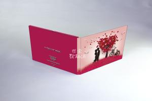 China HD Fantastic Mini Wedding Invitation Video Card For Promotion / Business / Event wholesale