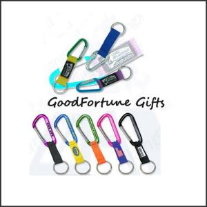 China printed logo customed promotion mug carabiner lanyard keychain gift wholesale