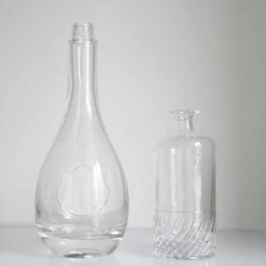 China Premium Crystal Champagne Large Alcohol Bottle SGS FDA 23MM Bore Dia wholesale