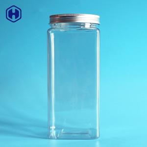 China Durable Sturdy Square Wide Mouth Plastic Jars Recyclable Non Toxic wholesale