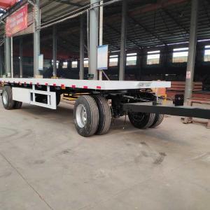 China Hydraulic Gooseneck 30 Tonne CIMC Truck Drawbar Trailers wholesale
