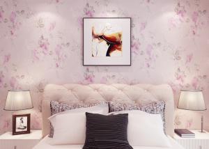 China Romantic Light Living Room Wallpaper Soundproof For Home Decoration , SGS Compliant wholesale