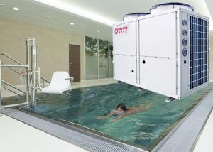 China 50KW Meeting Heat Pump Air To Water For Swimming Pool 32 Degree Water Temperature wholesale
