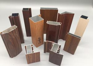 China Wood Grain Powder Coating Aluminium Extrusion Products 6063 6061 T4 T5 T6 wholesale