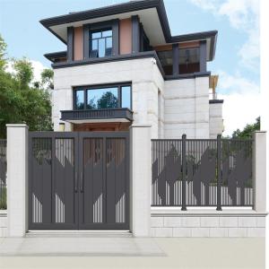 China Electrical Motorized Driveway Aluminium Fence Gate For Houses wholesale