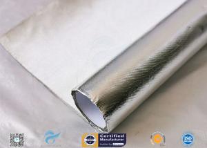 China Waterproof 880g Light Reflect Silver Coated Fabric High Temperature Adhesive wholesale