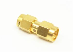 China 50Ω Brass Gold Plated SMA RF Adapter Beryllium Bronze Contacts wholesale