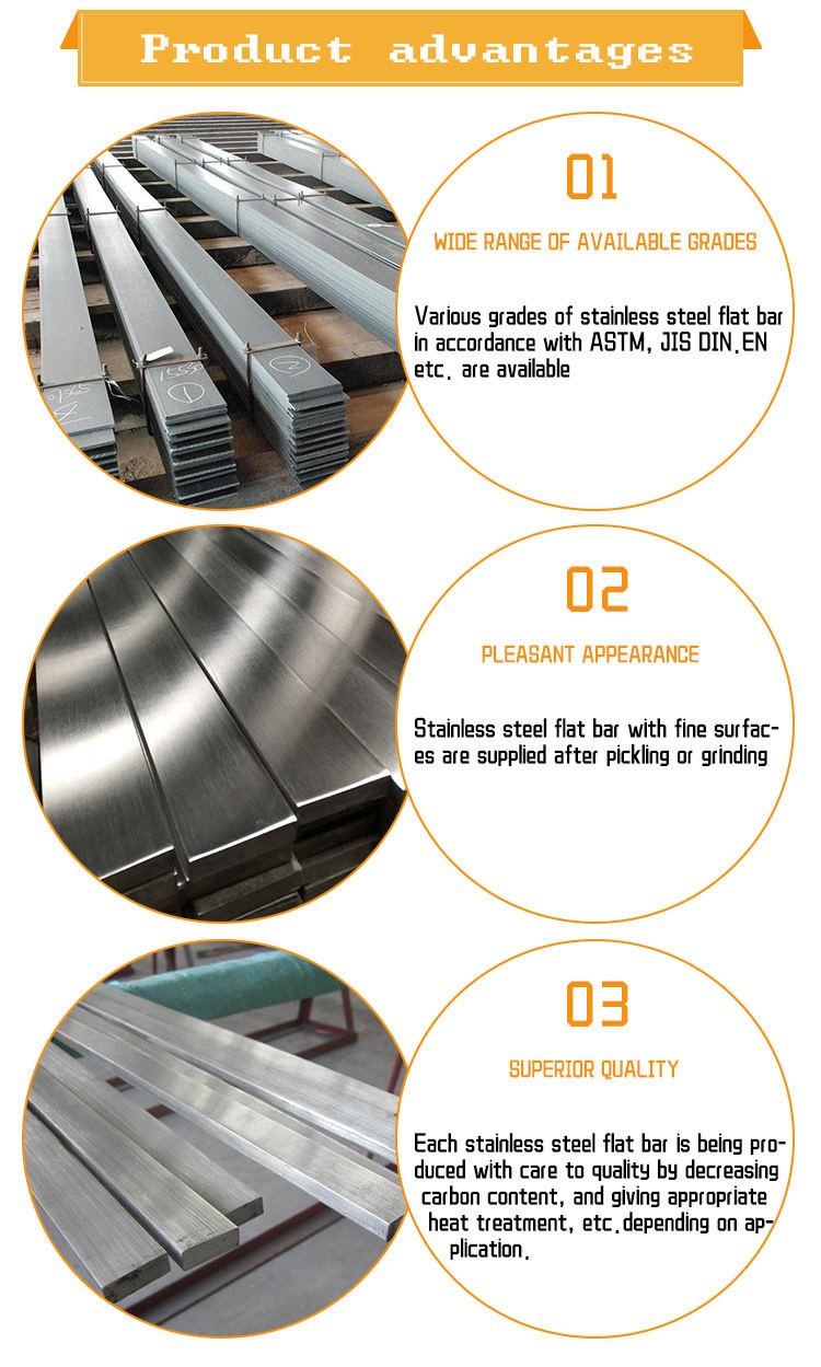 201 321 310 Stainless Steel Flat Bar 10mm TUV Solid Steel Bar Polished