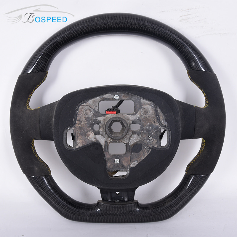 LED OEM Ford Raptor Carbon Steering Wheel Red Black Leather