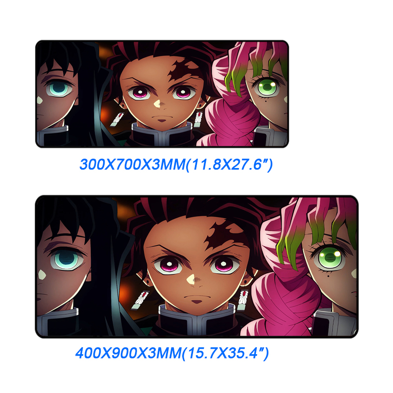Customized Natural Rubber Portable Anime Desk Mouse Mat for Gaming Rectangular Shape