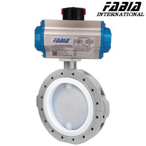 China 2.5 Inch 3 Inch 4 Inch Lightweight Flanged Pneumatic Butterfly Valve Control wholesale