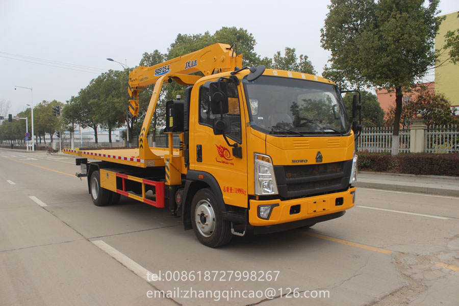 Brand of RunStar Flat Wrecker Truck With Huge Power at Low Price on Factory Direct Sale