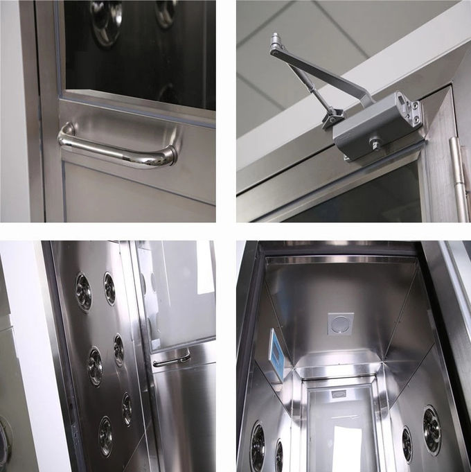 3 People 750 Watt Cleanroom Air Shower With Air Filtration System