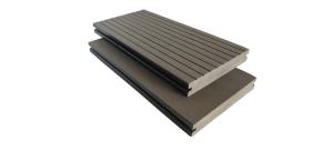 China Grooves 2.2meter 150mm 25mm WPC Solid Decking wholesale