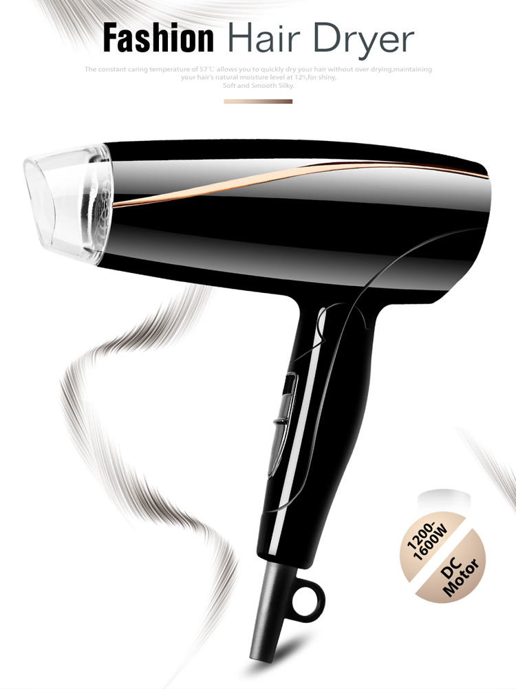 Fashion Hot Selling Compact Size ETL Travel Foldable Hair Dryer Sale For Woman Slide Switch Hair Dryer