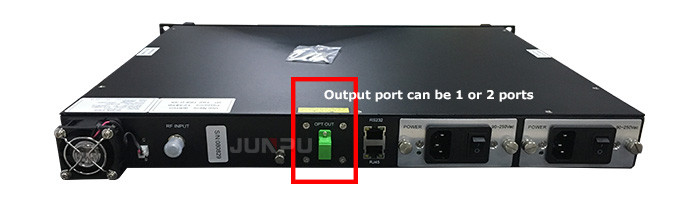 Popular 100km 2 Ports 1550nm Optical Transmitter 8dbm External Mdoulation