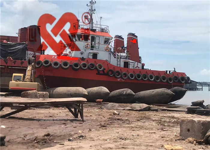 Inflatable Marine Ship Launching Balloon Airbags 1.2m Diameter For Tugboat