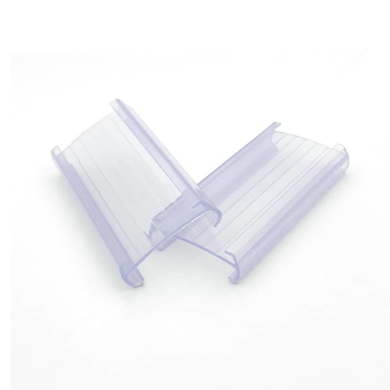 Supermarket Label Holder 3.5*7.5cm Plastic Shelf Label Holder Writable