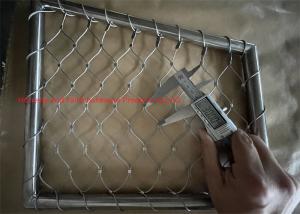 China Ss 316 Helideck Netting 1.5mm Diameter 30*30mm Opening Diamond Shape wholesale