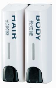 China Bathroom Shower 350 ML Wall Mounted Double Soap Dispenser wholesale