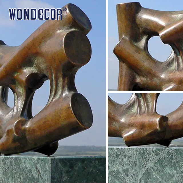Abstract Bronze Outdoor Sculptures High Durable