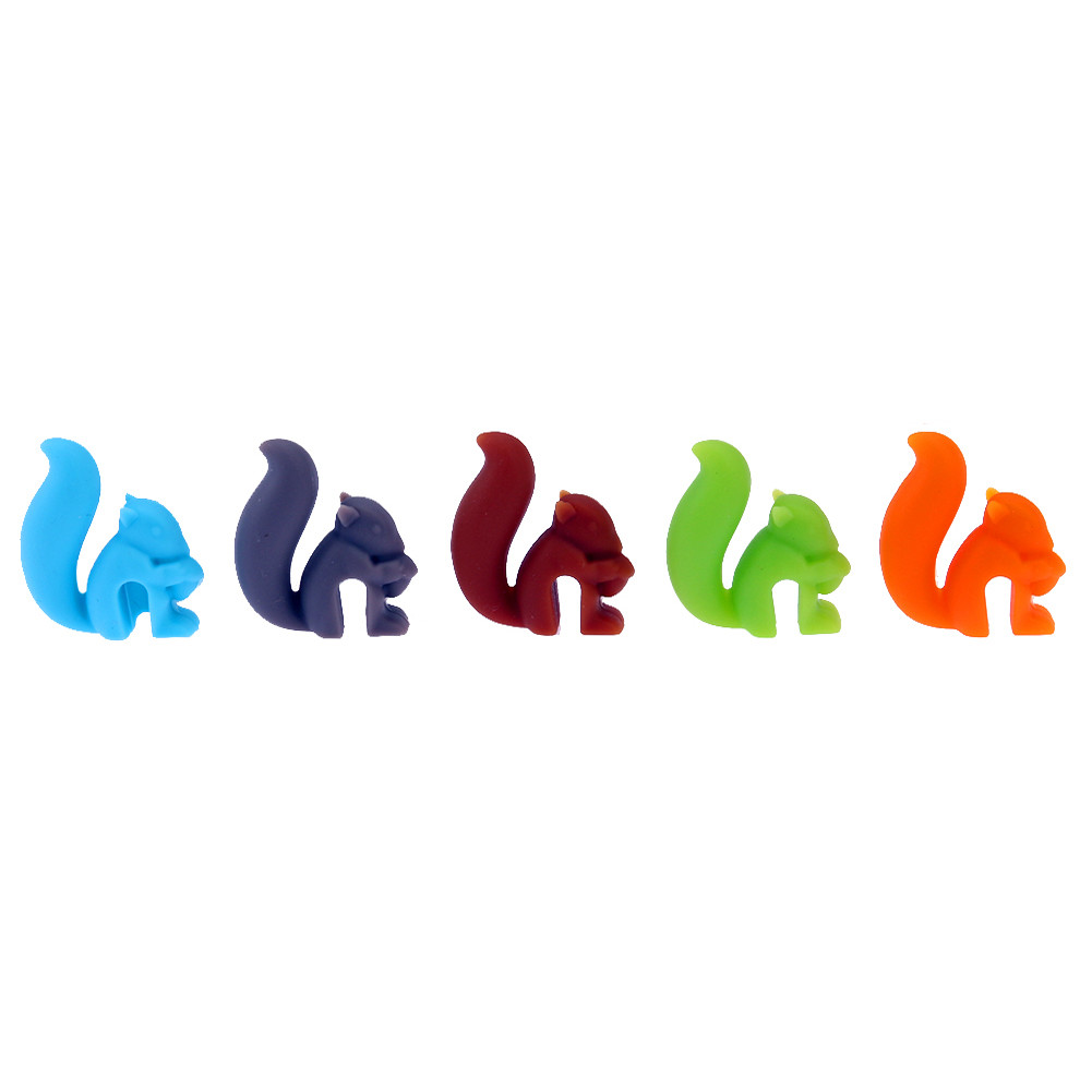 Snail Shape Silicone Drink Markers Lightweight And Portable Easy To Store