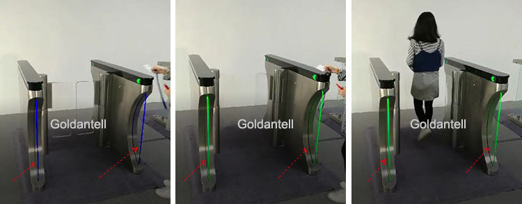 NFC Cards Speed Gate Turnstile Bidirectional Optical Turnstile Flap Gate