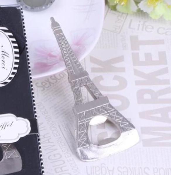Innovative Wedding Favor Die Casting metal alloy 2D Paris Eiffel Tower beer