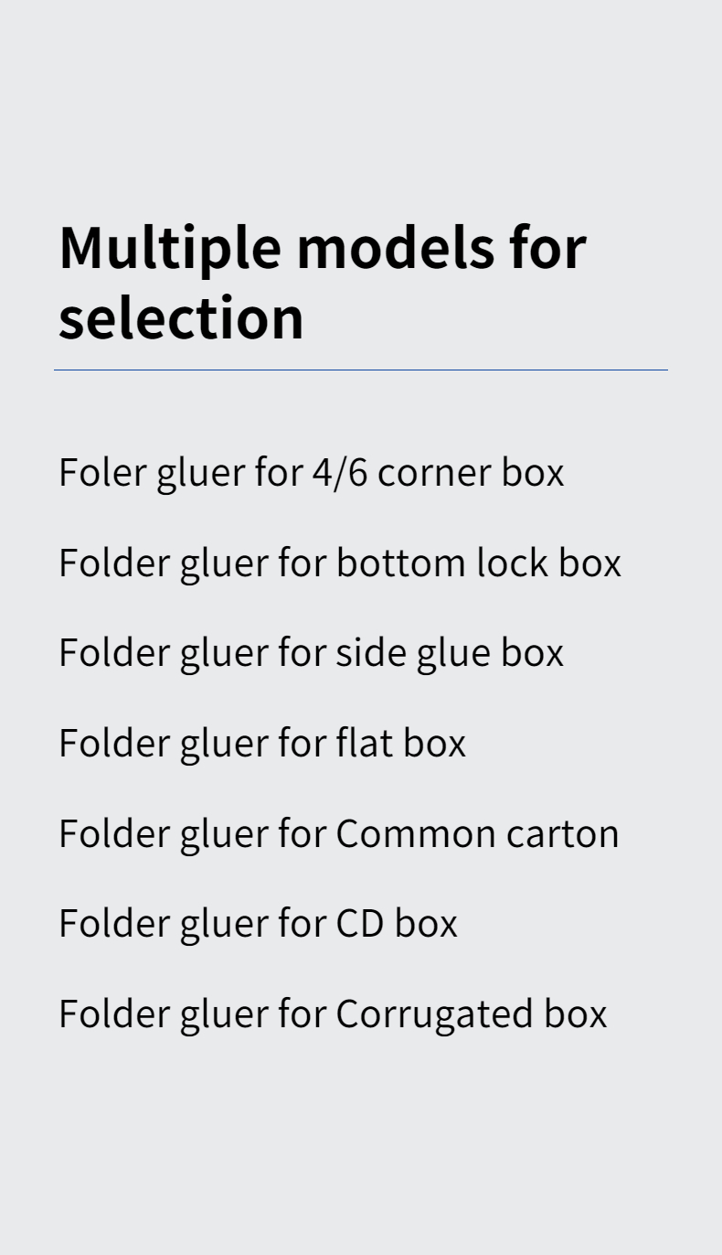 Feeding Paper Automatic Folder Gluing Machine for Corrugated Carton Cardboard Box
