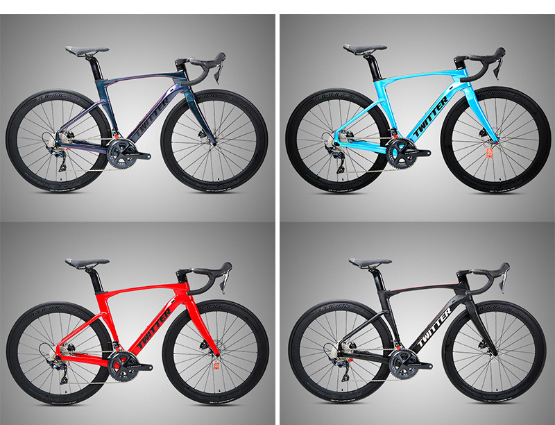 T900 Frame Carbon Road Bike Hydraulic Disc Brake Carbon Fibre Racing Bike