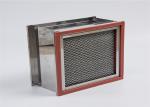 Pharmaceutical Industrial Hepa Filter Heat Resistant Stainless Steel Frame